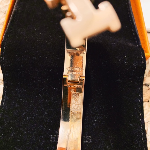Hermès Beige Rose Clive H Bracelet - Picture 4 of 4